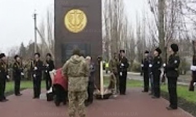 Монумент в честь памяти погибших морпехов установили в Николаеве