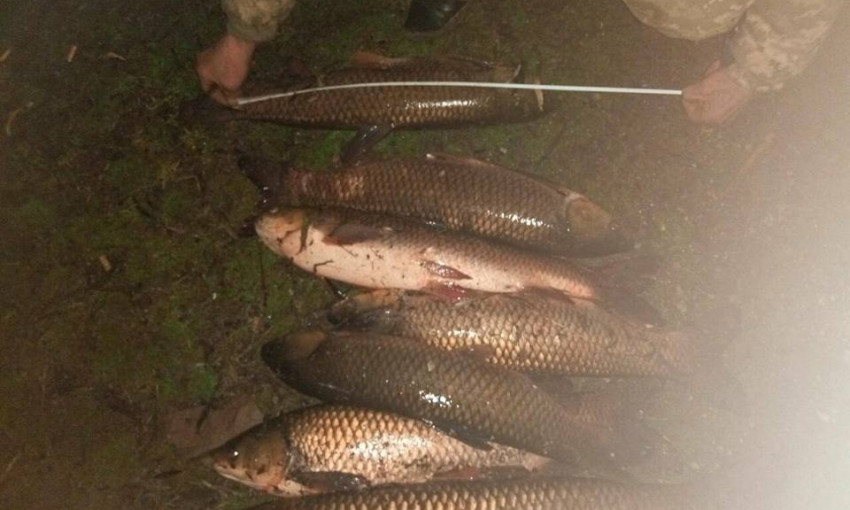 На Южном Буге поймали двух браконьеров с большим уловом рыбы