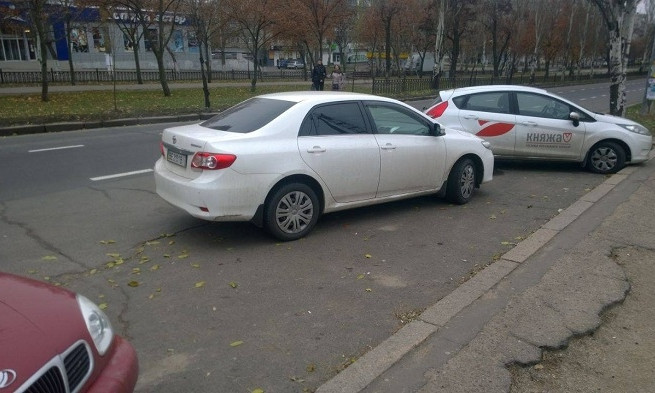 Очередной случай «парковки по-николаевски»
