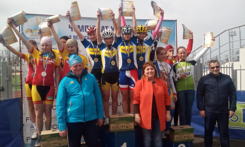 Николаевские велосипедистки стали победительницами чемпионата Украины 