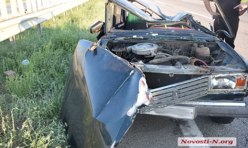 Авария на трассе «Николаев-Херсон»:  из-за собаки серьезно травмирован водитель автомобиля