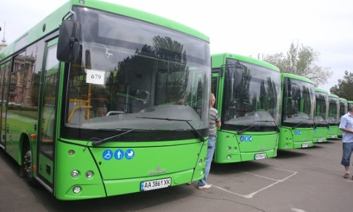 В Николаеве показали, как дезинфицируют «зеленые автобусы»