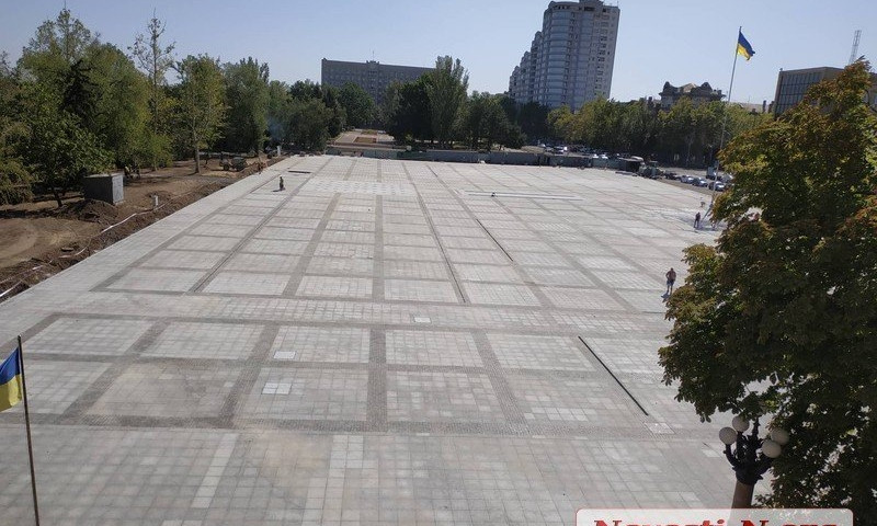 В Николаеве на главной площади произвели замеры радиационного фона