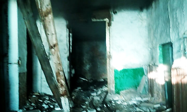 В Вознесенске загорелось четырехэтажное заброшенное здание