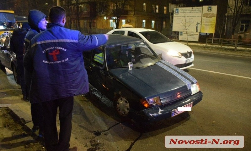 В Николаеве столкнулись «Славута» и «Шевроле». У водителя случился шок