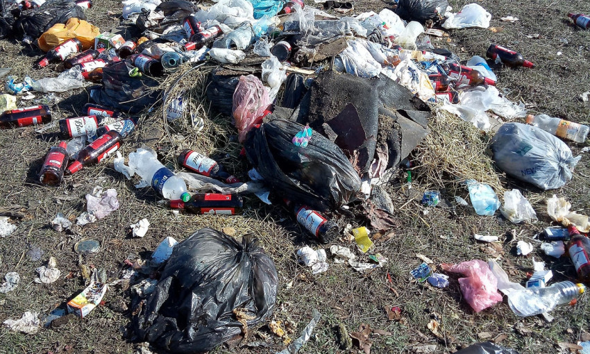 Пустырь в Широкой Балке жители Николаева превратили в свалку мусора и скелетов животных