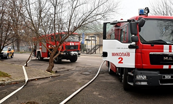 В центральной части Николаева горела крыша частного дома
