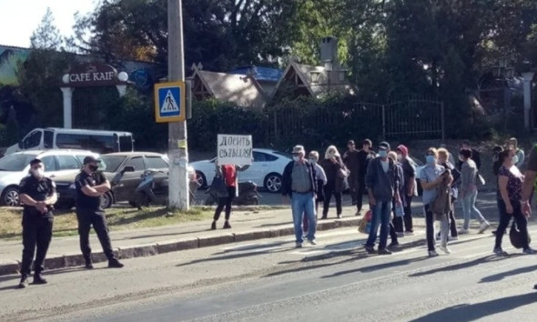 Движение по Варнавскому мосту остановили митингующие «Степового»