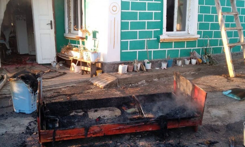В Николаевской области произошел пожар в частном жилом доме из-за неправильной эксплуатации печи