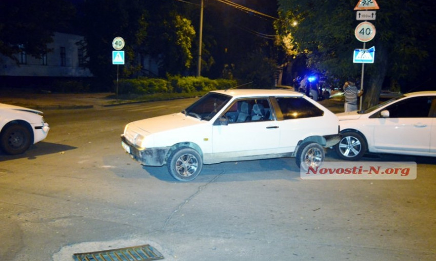 ДТП в центре Николаева при участии трех автомобилей