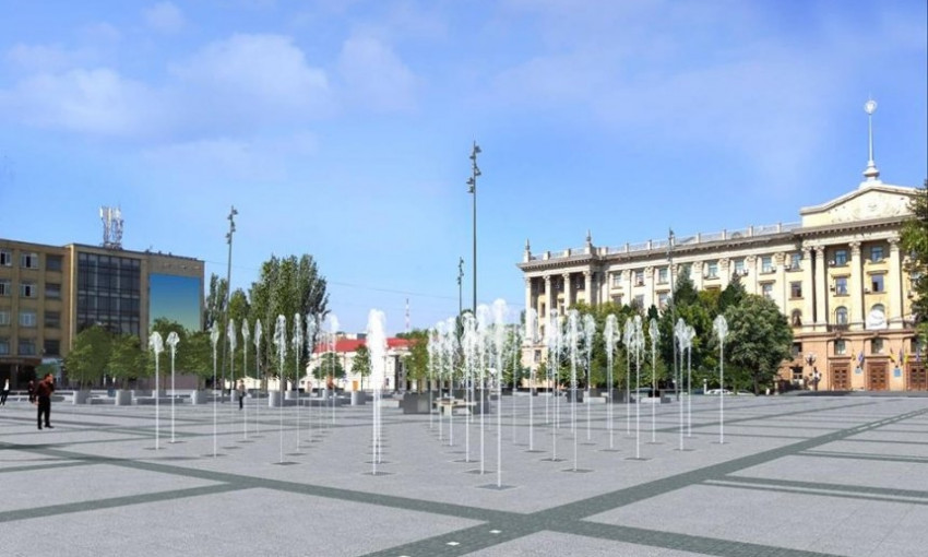 На установку фонтана на Соборной потратят 3 миллиона гривен, выделенные  фондом Петра Порошенко