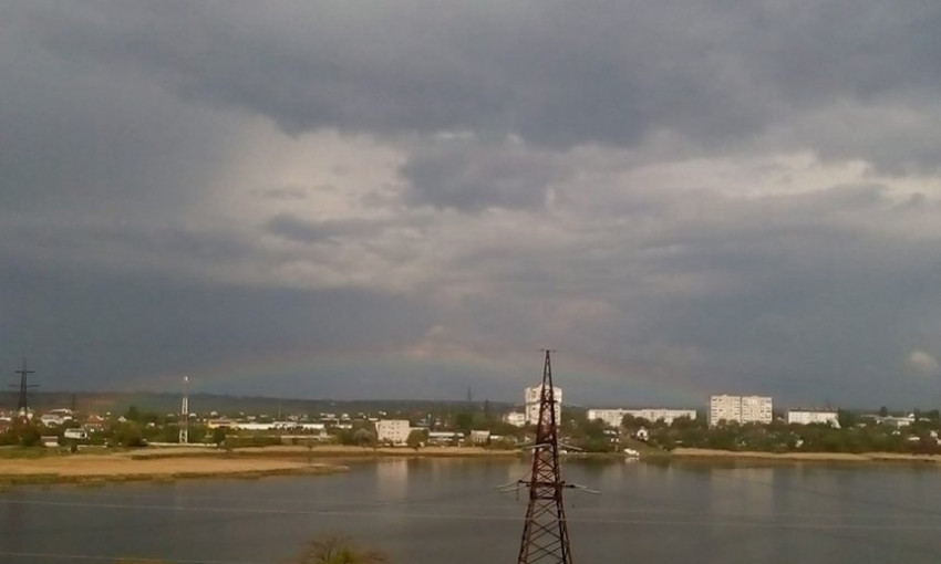 В Николаеве над городом появилась радуга