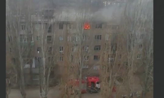 В Николаеве пожар в многоэтажном жилом доме