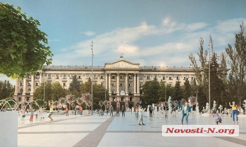 В Николаеве на главной площади в октябре появятся фонтаны 