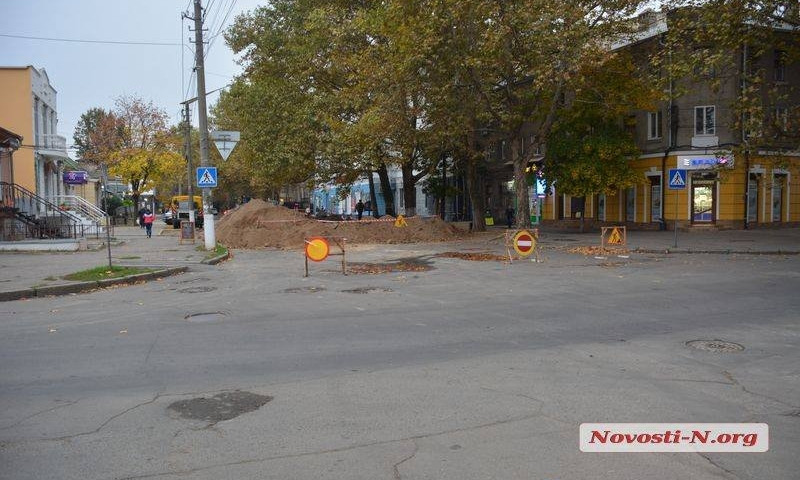 Московская улица в Николаеве заблокирована уже 2 недели
