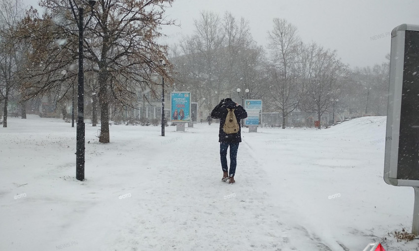 В Николаеве некоторые вузы из-за снегопада приостановили учебу