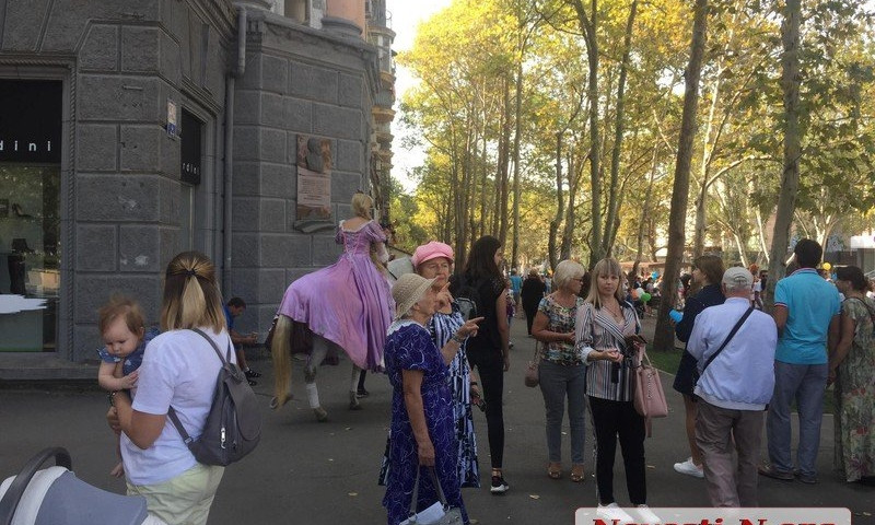 В Николаеве во время праздничного парада ко Дню города у участницы «взбрыкнула» лошадь