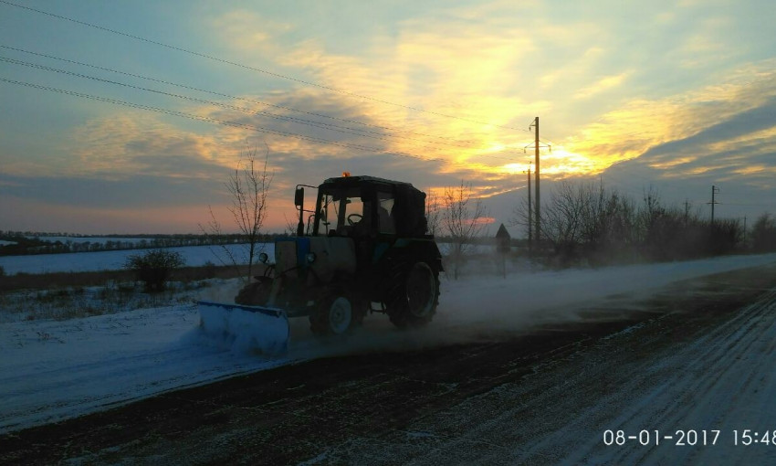 На Николаевщине продолжаются очистительные работы от снега