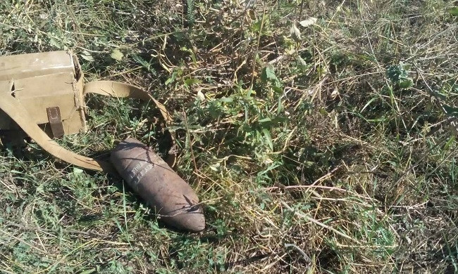 На Николаевщине в огороде мужчина нашел снаряд