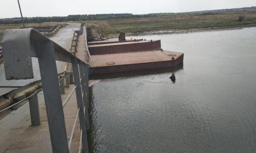 В Снигиревском районе утонул понтонный мост, пять сел отрезаны от цивилизации