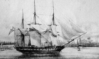2 ноября 1821 года спущен на воду 44-пушечный фрегат "Поспешный"