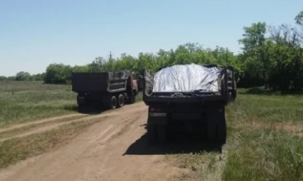 В Николаеве полиция вновь задержала машины, вывозящие чернозем из водохранилища