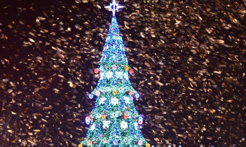 В Николаеве открыли главную новогоднюю елку