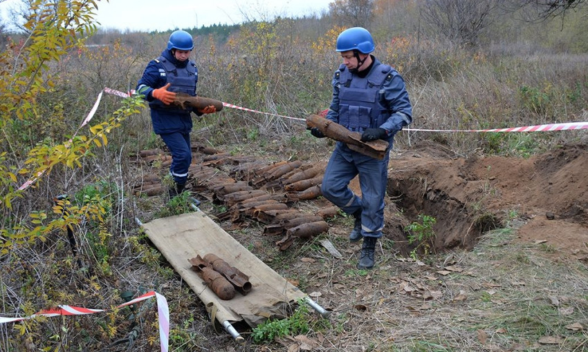 В огороде на Николаевщине обнаружили 63 авиабомбы