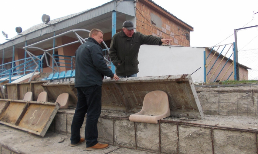 В Березанском районе начат ремонт стадиона «Фортуна»