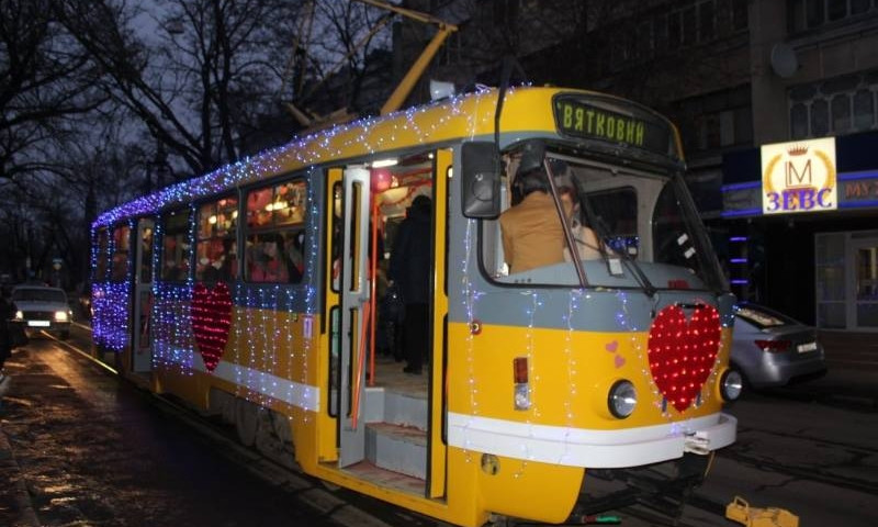 В День Святого Валентина по Николаеву будет курсировать «Трамвайчик влюбленных»